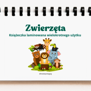 Książeczka laminowana (manipulacyjna) - Zwierzęta